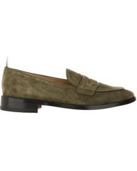 Thom Browne - Rwb Striped Varsity Penny Loafers - Lyst