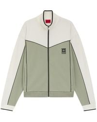 BOSS - Colour-Block Zip-Up Sweatshirt - Lyst