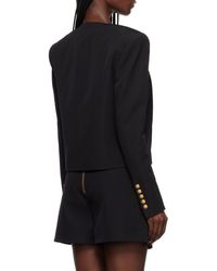 Balmain - Button Embellished Collarless Jacket - Lyst
