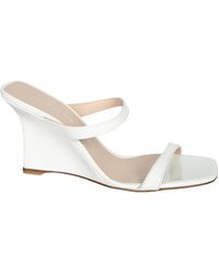 Stuart Weitzman - Square-Toe High-Heeled Sandals - Lyst