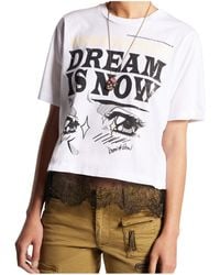 DSquared² - Graphic Printed Crewneck T-Shirt - Lyst