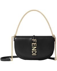 Fendi - Graphy Logo Lettering Chain-Linked Wallet - Lyst