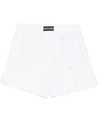 Marine Serre - Logo Patch Shorts - Lyst