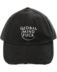 Vetements - Global Mf Embroidered Text Sticker Cap - Lyst