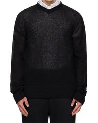 Rier - Ribbed Knit V-Neck Sweater - Lyst