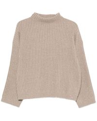 Brunello Cucinelli - Sequin-Embellished Ribbed-Knit Sweater - Lyst