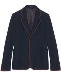 Gucci - Web Detailed Jersey Jacket - Lyst