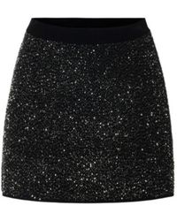 Elisabetta Franchi - Knit Skirt With Sequins - Lyst
