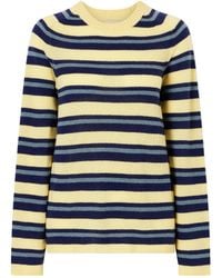 The Elder Statesman - Striped Cashmere Sweater - Lyst