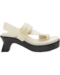 Loewe - Ease Heel Sandal - Lyst