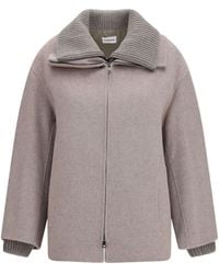 P.A.R.O.S.H. - P.A.R.O..H. Quilted Layered Zip Jacket - Lyst