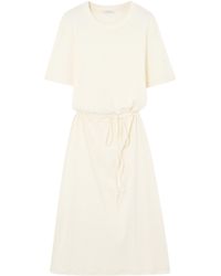 Lemaire - Belted Crewneck Knitted Dress - Lyst