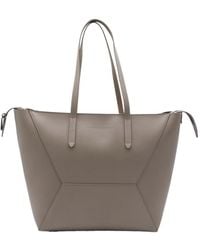 Brunello Cucinelli - Logo Print Tote Bag - Lyst