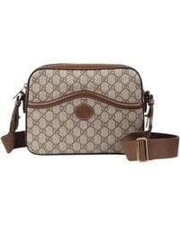Gucci - Messenger Bag With Interlocking G - Lyst