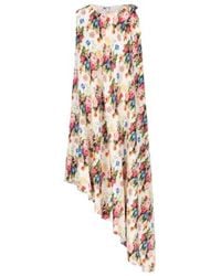 Loewe - Floral Printed Asymmetric Dress - Lyst