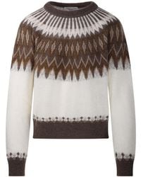 Roberto Collina - Fair Isle Knit Sweater - Lyst