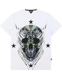 Just Cavalli - T-Shirt With Round Neck And Short Sleeves - Lyst