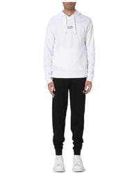 EA7 - Logo-Print Detail Tracksuit Set - Lyst