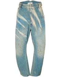 Vivienne Westwood - Viv Buckle Straight Leg Jeans - Lyst