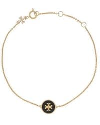 Tory Burch - Kira Logo-Pendant Chain Bracelet - Lyst