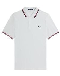 Fred Perry - Short Sleeve Twin Tipped Polo Shirt - Lyst