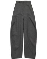Balenciaga - High Waist Barrel Pants - Lyst