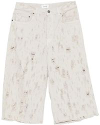 Haikure - Beck Bull Destroy Distressed Shorts - Lyst