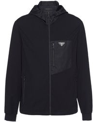 Prada - Technical Cotton And Re-Nylon Cardigan - Lyst