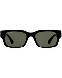 Gucci - Rectangle Frame Sunglasses - Lyst