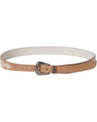 Brunello Cucinelli - Two-Tone Detailed Buckle Belt - Lyst