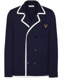 Valentino - Vgold Double-Breasted Straight Hem Jacket - Lyst
