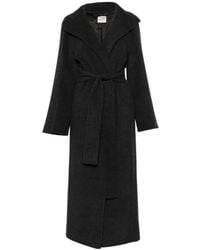 KHAITE - Belted Wool Long Coat - Lyst