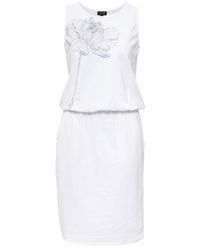 Armani Jeans - Sleeveless Printed Dress - Lyst