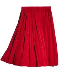 Gucci - Interlocking G Chain Jacquard Midi Skirt - Lyst