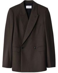 Lemaire - Double Breasted Tailored Blazer - Lyst