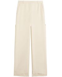 Lanvin - High Waist Slit Maxi Skirt - Lyst