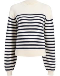 KHAITE - Striped Crewneck Jumper - Lyst