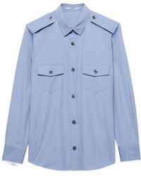 Prada - Cotton Poplin Shirt - Lyst