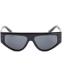 Dolce & Gabbana - Rectangular Logo Sunglasses - Lyst