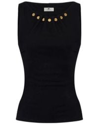 Elisabetta Franchi - Jewel-Button Top - Lyst