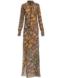 Dries Van Noten - Dalima Floral Printed Midi Dress - Lyst