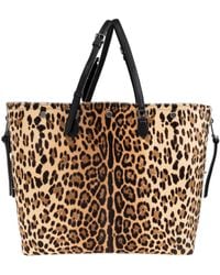 Dolce & Gabbana - Leopard-Print Tote Bag - Lyst