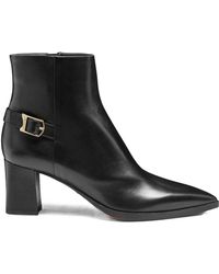 Santoni - Elly 65 Zippered Ankle Boots - Lyst