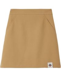 Bally - Wool Blend Mini Skirt - Lyst