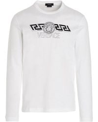 Versace - Logo Print Long-Sleeved T-Shirt - Lyst
