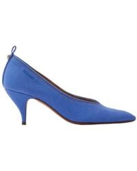 Versace - Tina Denim Pointed Pumps - Lyst