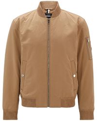 BOSS - Solid Casual Jacket - Lyst