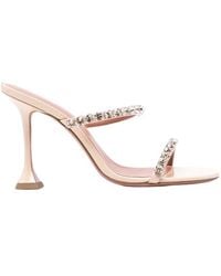 AMINA MUADDI - Round-Toe High-Heeled Sandals - Lyst
