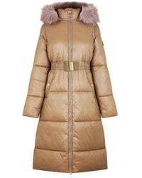 Barbour - Saskia Long Puffer Jacket - Lyst