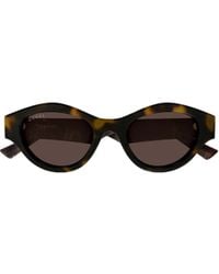 Gucci - Eyewear Cat-Eye Frame Sunglasses - Lyst